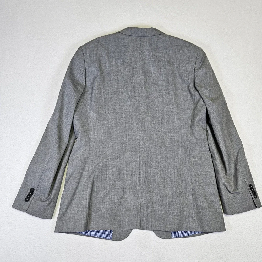 Banana Republic Tailored Fit Suit Mens Blazer 44R Gray Pant 33x30 Jacket 2PC Set